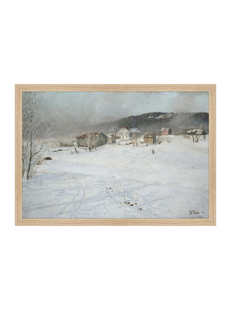 Snowbound Village - HJART0074 - OAK - 14x20