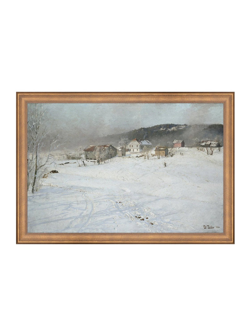 Snowbound Village - HJART0074 - BRZ - 11x16