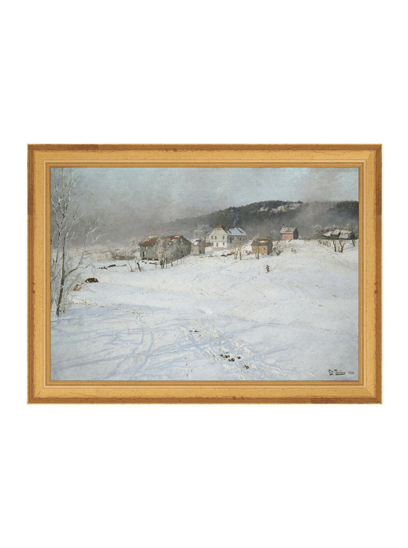 Snowbound Village - HJART0074 - GLD - 8x11