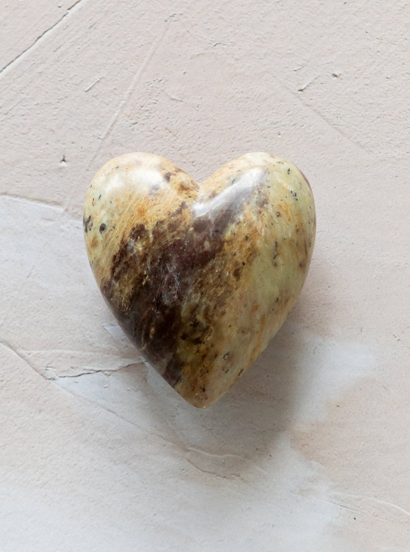 Soapstone Heart Object - HJDCR0340 - OS