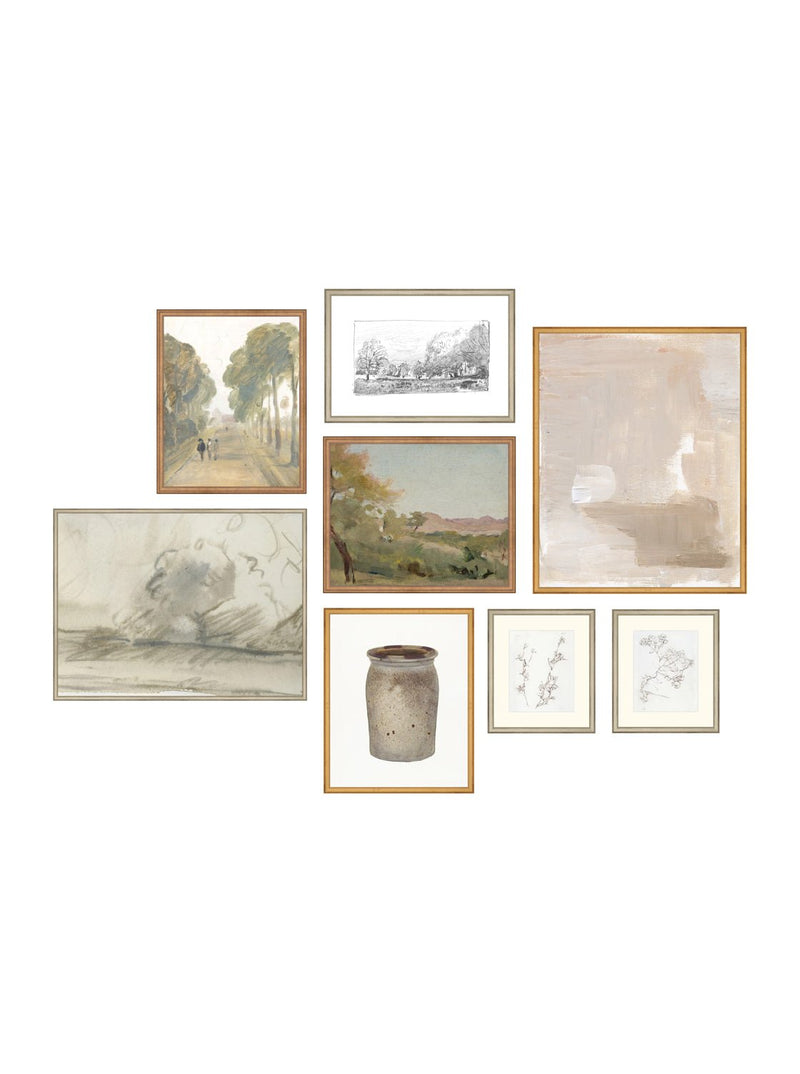 Soft Neutrals 8 - Piece Gallery Art Bundle - 