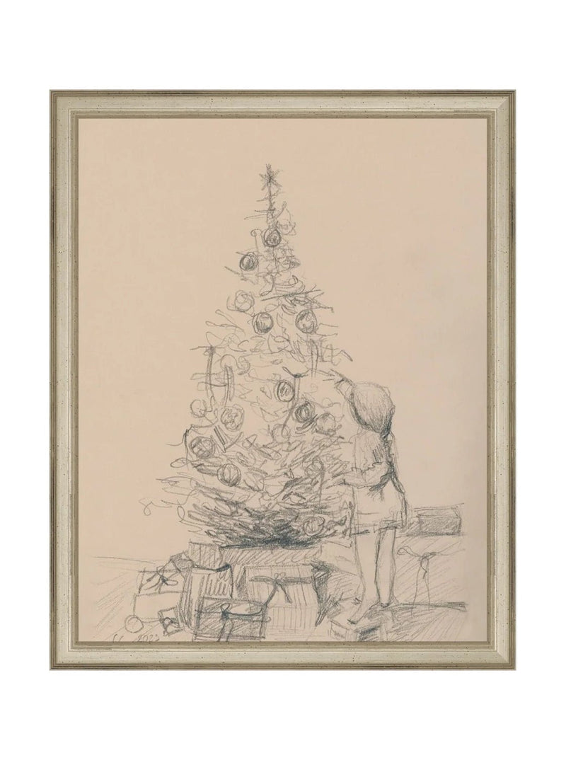 Tree Sketch - HJART0277 - SLV - 11x14