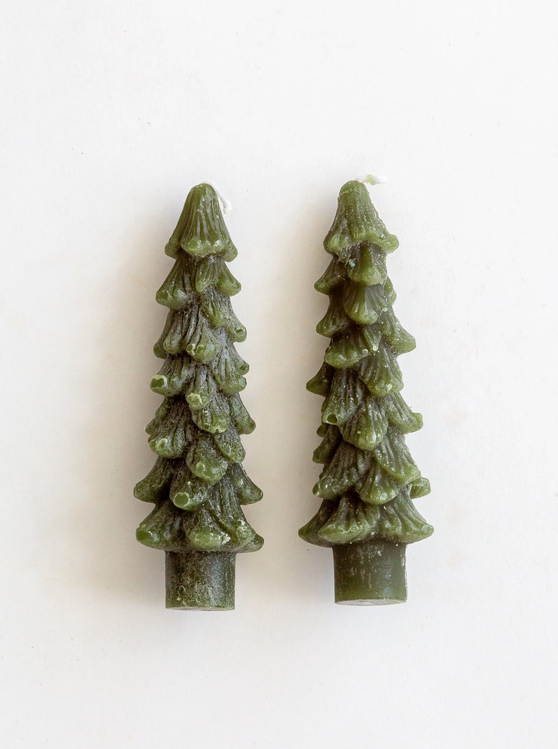 Tree Taper Candles | Set of 2 - HJHOL0208 - GRN - 5