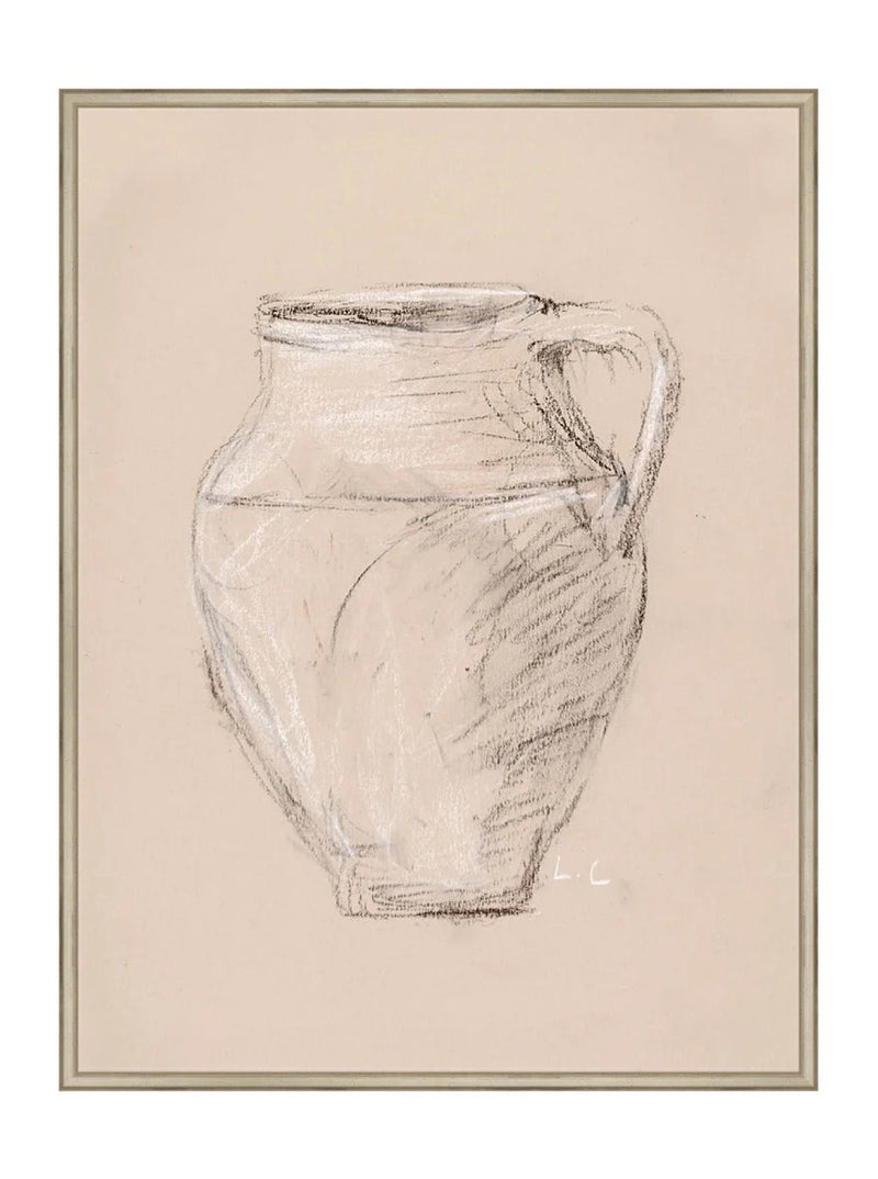 Vase Drawing - HJART0278 - SLV - 30x40