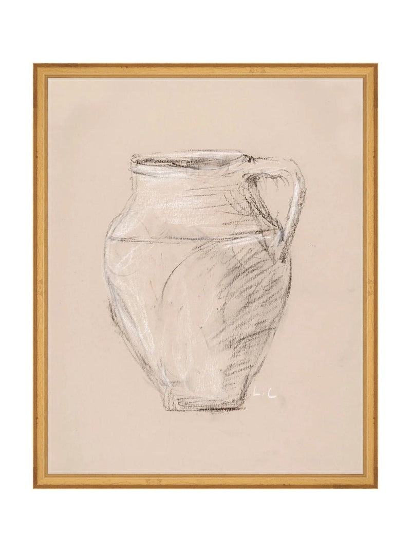 Vase Drawing - HJART0278 - GLD - 16x20