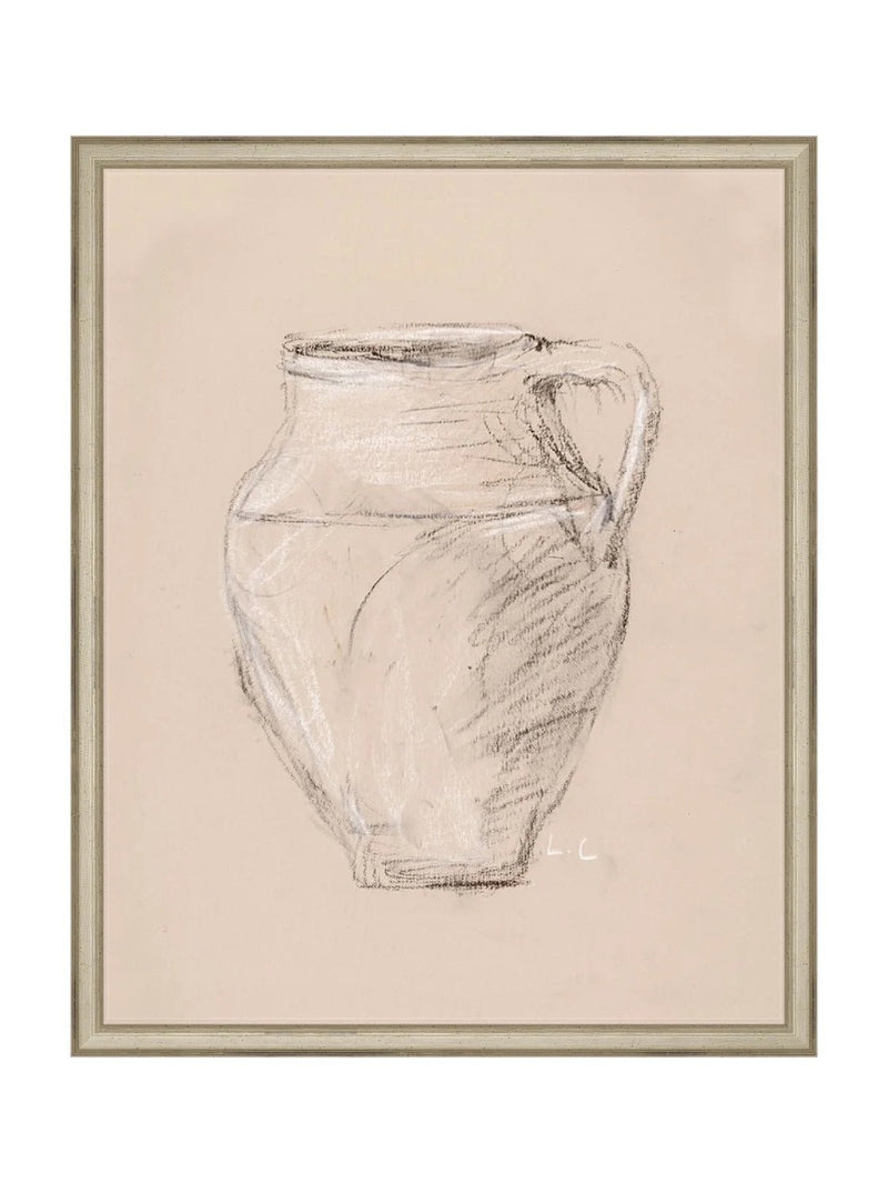 Vase Drawing - HJART0278 - SLV - 16x20