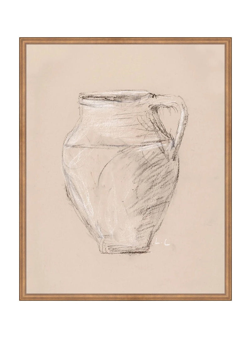 Vase Drawing - HJART0278 - BNZ - 24x30