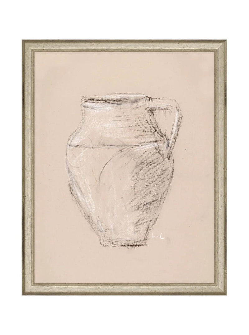 Vase Drawing - HJART0278 - SLV - 11x14