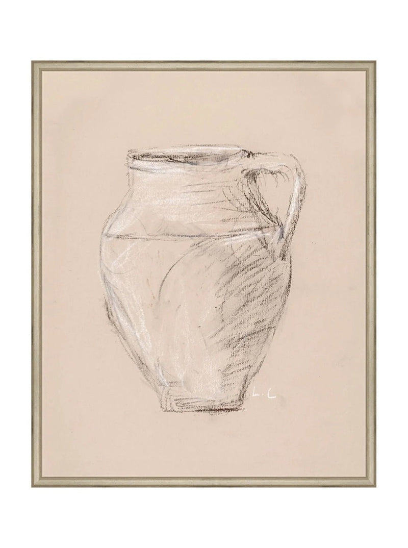 Vase Drawing - HJART0278 - SLV - 24x30