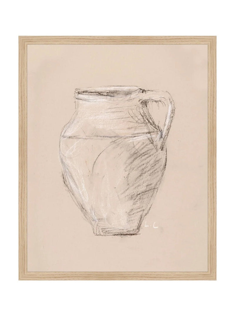 Vase Drawing - HJART0278 - OAK - 8x10