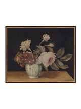 Vintage Blooms - HJART0136 - BLK - 24x30