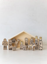 Wood Nativity | Set of 12 - HJDCR0162 - OS